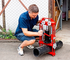 Использование передавливателя гидравлического для полиэтиленовых труб Brexit BrexPress G225, 20 т Использование передавливателя гидравлического для полиэтиленовых труб Brexit BrexPress G225, 20 т