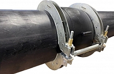 Использование устройства для надвижения электросварных фитингов на пластиковые трубы ПНДело УНЭФ-355