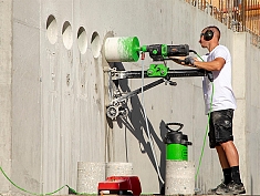 Применение установок алмазного бурения Eibenstock DBE 352 Применение установок алмазного бурения Eibenstock DBE 352